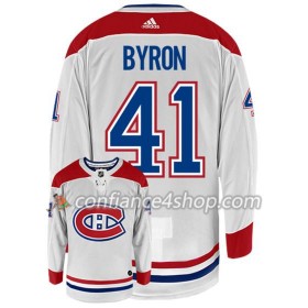 Adidas Maillot de Hockey Montreal Canadiens PAUL BYRON 41 Blanc Authentic - Homme